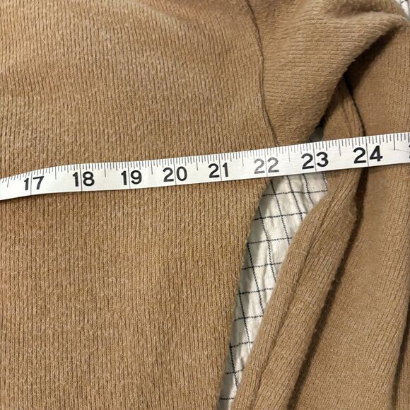 Abercrombie & Fitch Brown ribbed hooded sweater XS oversized Cozycore Loungewear - Picture 9 of 14